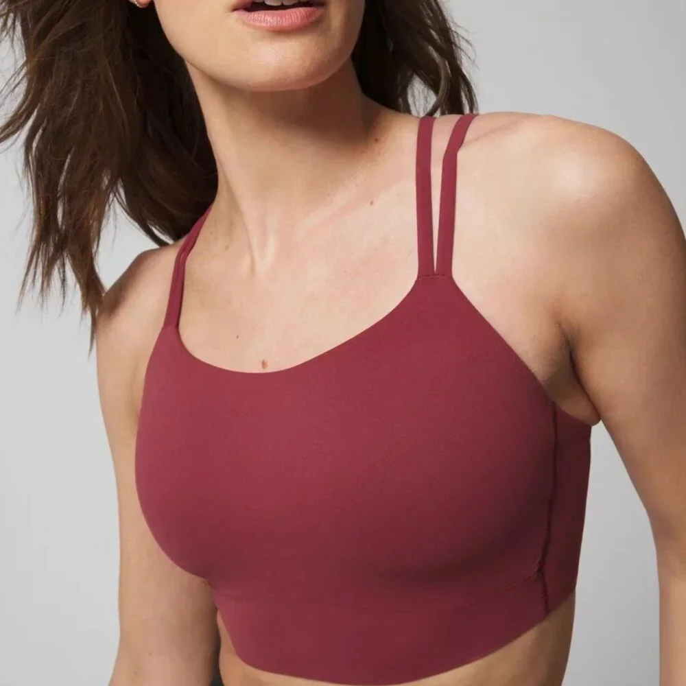 ๐ Soma Sport Longline Yoga Bra โ Mustard Yellow, Size Large ๐ - Picture 7 of 8